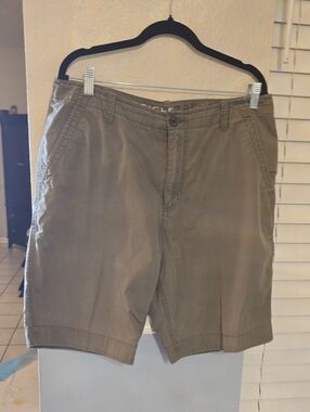 Article Men's Olive Flat Front Shorts